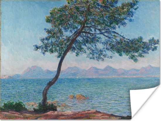 Poster The Esterel Mountains - Schilderij van Claude Monet - 80x60 cm
