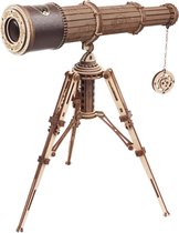 Telescoop 3D Puzzel - 314 Bouwstenen - Werkend - 3x Vergroting - voor Volwassenen - Bouwpakket - Bouwset - Bouwpakketten - Hout
