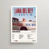 Lana Del Rey Poster - Honeymoon Album Cover Poster - Lana Del Rey LP - A3 - Lana Del Rey Merch - Muziek