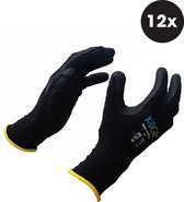 Kogo Wave Grip Flex - Gants de travail - Résistance supérieure à l'usure - Super adhérence - Confort de port élevé - Taille 11/ XXL (12 pièces)