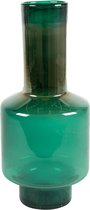 Plantenwinkel Vivien Bottle Shiny Green L 23x54 cm groene glazen vaas
