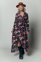 Colourful Rebel Vivian Flower Jurk Rood Dames - Viscose - L