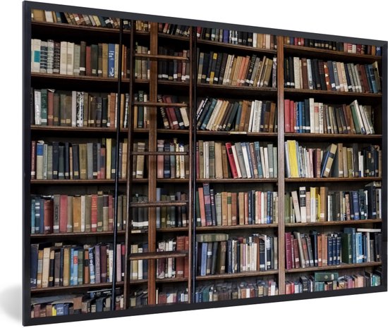 met lijst Ladder de bibliotheek 90x60 cm | bol.com
