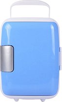Hoobi® Mini koelkast blauw - 4 Liter- Make up opslag- Voedselopslag- koelkast- 12 V auto stekker- 60W