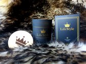Crown Lifestyle Candle - luxe Geurkaars - Cozy Fireside geur - 100% soy wax - gezellige wooden wick lont