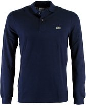 Lacoste Polo lange mouw Blauw Polo Regular Fit Donkerblauw L1312/166