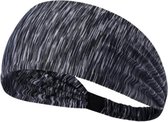 Sport hoofdband - Zweetband - Antislip - Haarband - one size - Zwart