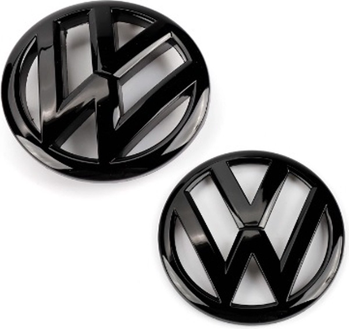 Pack d'emblèmes avant et arrière noirs logos VW