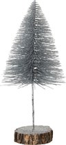 Kerstboom | kunststof | zilver | 17x17x (h)35 cm