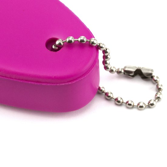 Porte-Clés Balle Anti-Stress à Pustules - Filet, Couleur Au Choix (Violet, Vert, Bleu, Rose/Rouge), 4 Cm