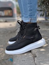 Knack Heren Sneaker - zwart - hoge sneakers - schoenen - comfortabele - 404 - maat 40