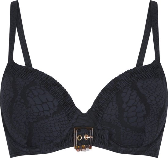 LingaDore - Haut de Bikini Serpent Noir - Taille 38D - Zwart