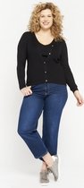 LOLALIZA Cardigan met V-hals - Zwart - Maat XS