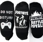 3 paar Fortnite sokken - zwart -  Squadgoals - Battle Royale - I´m playing Fortnite