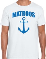 Matroos met anker verkleed t-shirt wit voor heren - maritiem carnaval / feest shirt kleding / kostuum XL