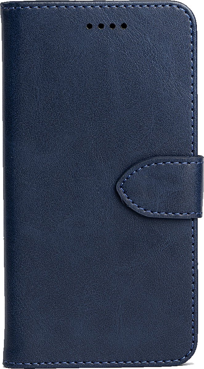 iPhone 12 Pro Max leren portemonnee hoesje - PU leer - Pasjes - Wallet case - Book case - Opbergruimte - Telehoesje - Nederland - Kwaliteit - Goed - 5 kleuren - Zwart - Donker blauw - Donker bruin - Cognac - Rood