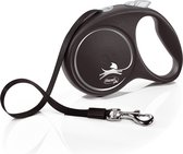 Flexi flexi black design lint m/5m zwart/zilver