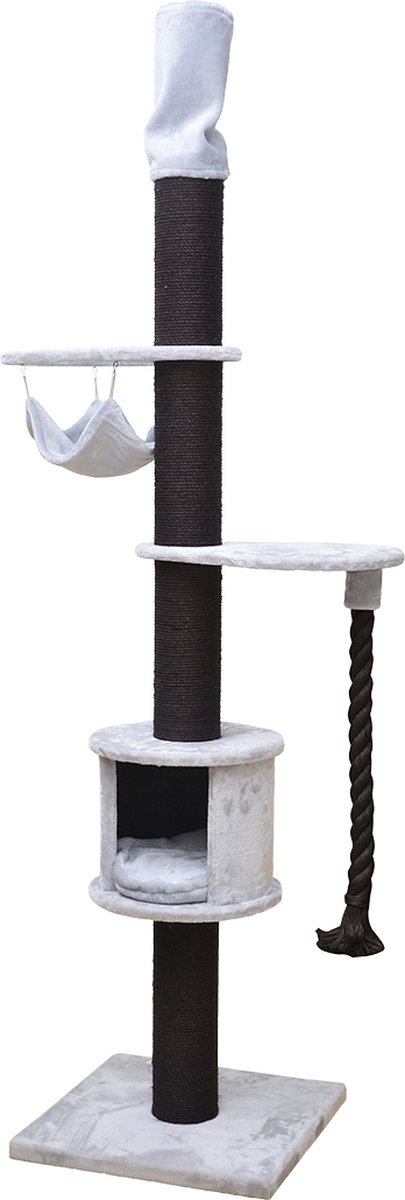 Ebi krabpaal chester 58x58x220-250cm lichtgrijs