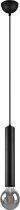 LED Hanglamp - Hangverlichting - Trion Claro - E27 Fitting - 1-lichts - Rond - Mat Zwart - Aluminium - BES LED