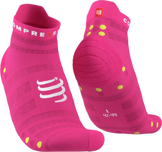 Pro Racing Socks v4.0 Ultralight Run Low - Fluo Pink/Primerose