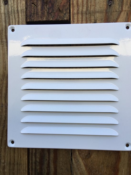 Schoonlooprooster Luchtrooster, schoepenrooster aluminium wit. | bol