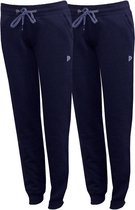 Lot de 2 pantalons de jogging Donnay avec élastique Carolyn - Pantalons de sport - Femme - Taille S - Bleu foncé