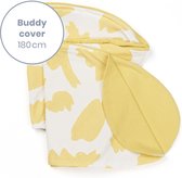 Doomoo Buddy Cover - Hoes voor Voedingskussen Buddy - Biologisch Katoen - 180 cm - Brushes Yellow