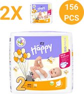Bella Baby Happy Luiers Maat 2 Mini 3-6 kg (78 stuks Per Pak) ,vochtindicator, Flexi Fit, premium kwaliteit luiers