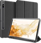 Dux Ducis - Tablet Hoes geschikt voor Samsung Galaxy Tab S8 - Domo Book Case - Zwart