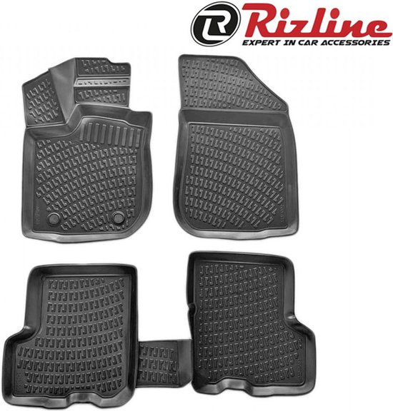 zuurstof Afhankelijkheid kandidaat Rizline 3D rubberen matten automatten vloermatten compatibel met VW Tiguan  II bouwjaar... | bol.com