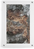 Walljar - Rocky Beach - Muurdecoratie - Plexiglas schilderij