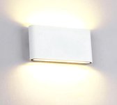 Beelen Buitenlamp Wit - LED Buitenverlichting - Moderne Muurlamp - Buitenlamp - Tuin - Waterdicht - Slaapkamer - Wandverlichting - Binnen