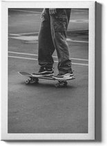 Walljar - Skater Boy - Muurdecoratie - Canvas schilderij