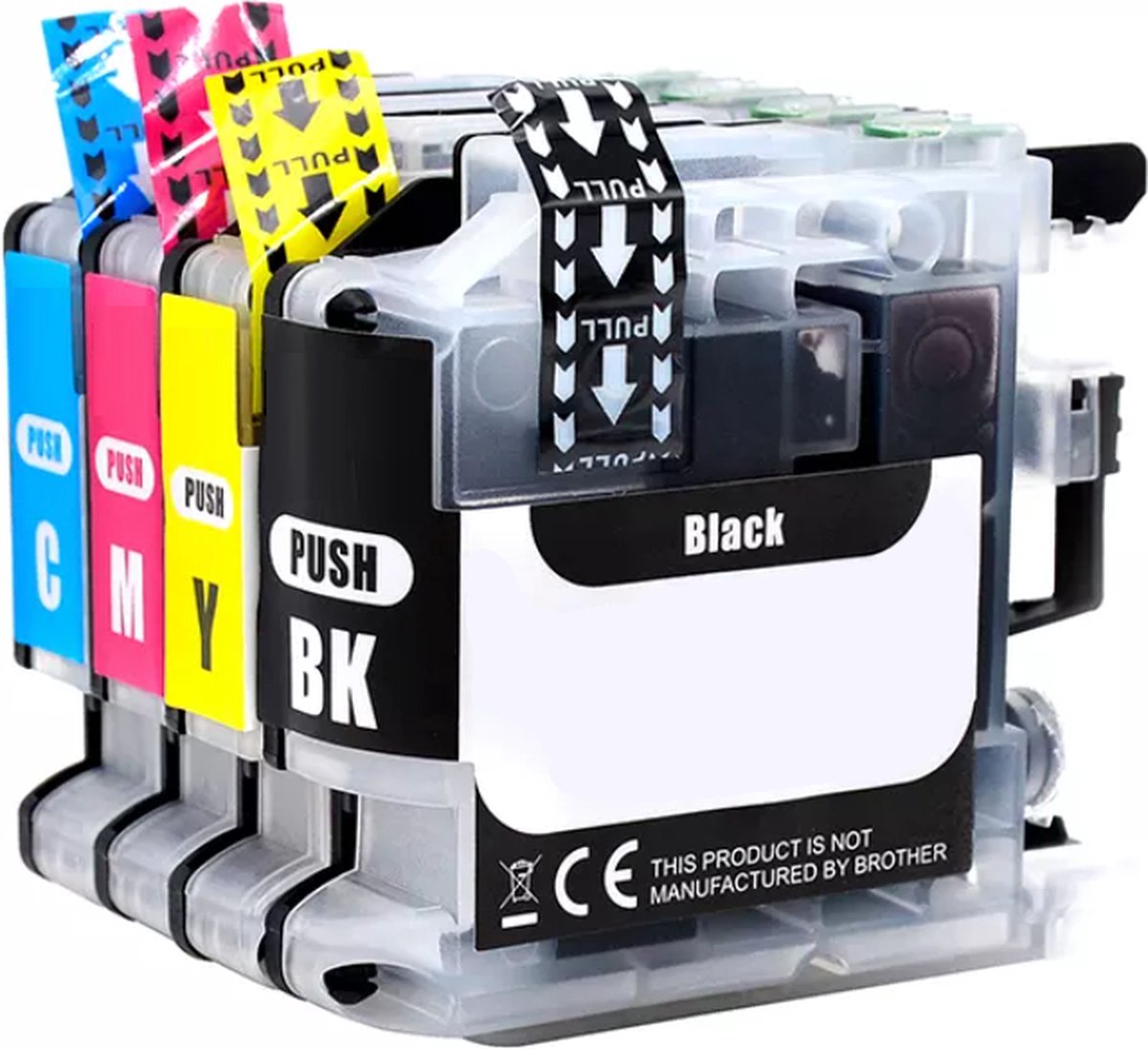 Multipack inkt cartridges (4) geschikt voor Brother DCP-J132W DCP-J172W DCP-J152W DCP-J552DW DCP-J752DW DCP-J4110DW MFC-J4410DW MFC-J4510DW MFC-J4610DW MFC-J470DW en MFC-J4710DW (LC-123)