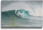 Walljar - Surfen - Muurdecoratie - Plexiglas schilderij