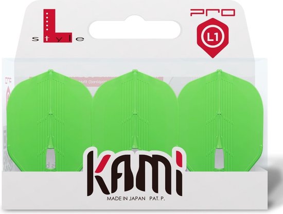 L-Style Champagne Kami L1 Pro Standard Neon Green - Dart Flights van L-Style — afbeelding 4
