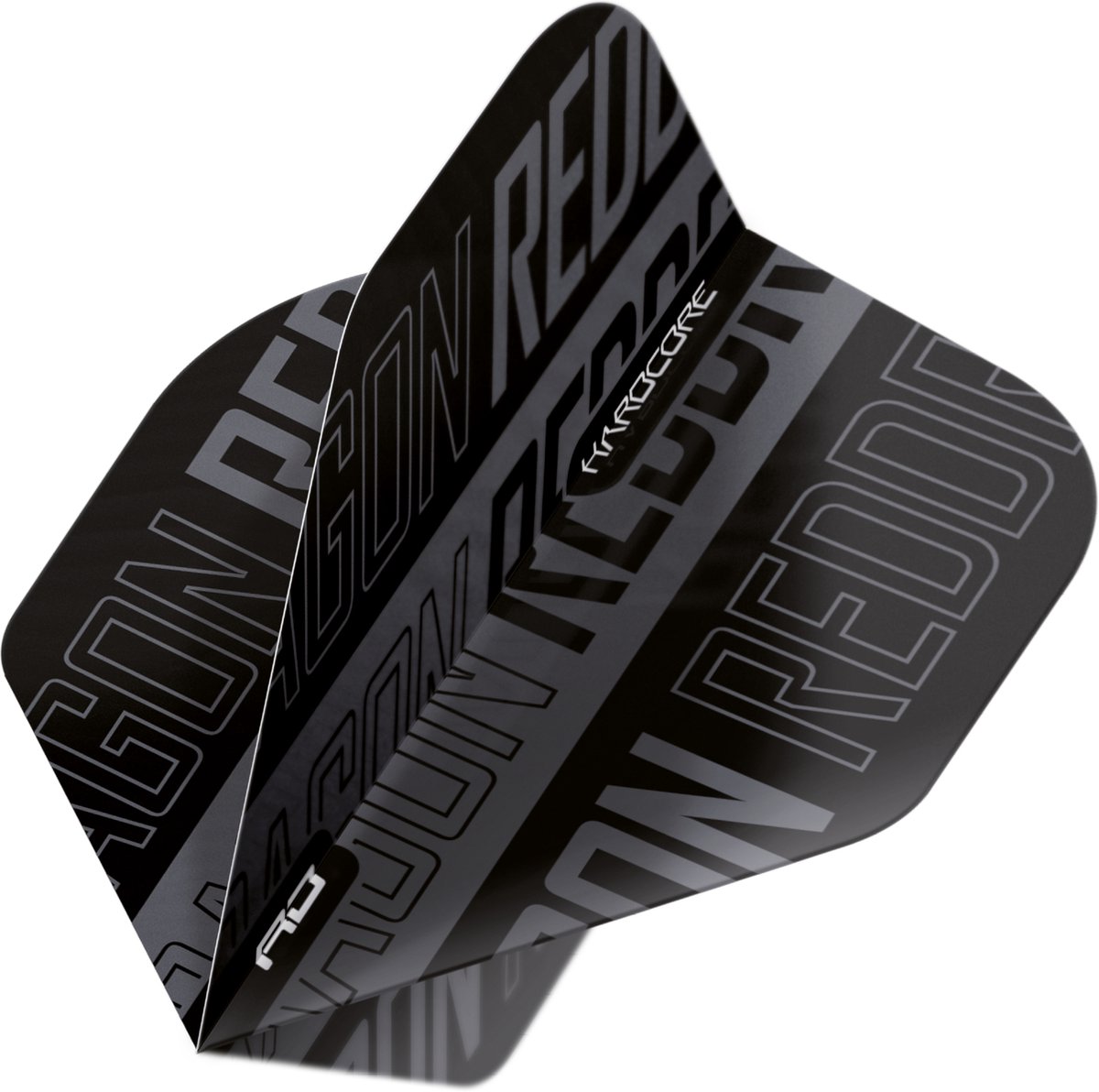 Red Dragon Hardcore XT Black & Grey Print - Dart Flights