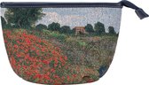 Goebel - Claude Monet | Sac Champ de Coquelicots | Maquillage - 25cm - Tissu