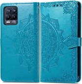 iMoshion Mandala Booktype Realme 8 (Pro) hoesje - Turquoise