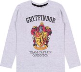Grijs shirt van Griffoendor met lange mouwen - Harry Potter / 134 cm