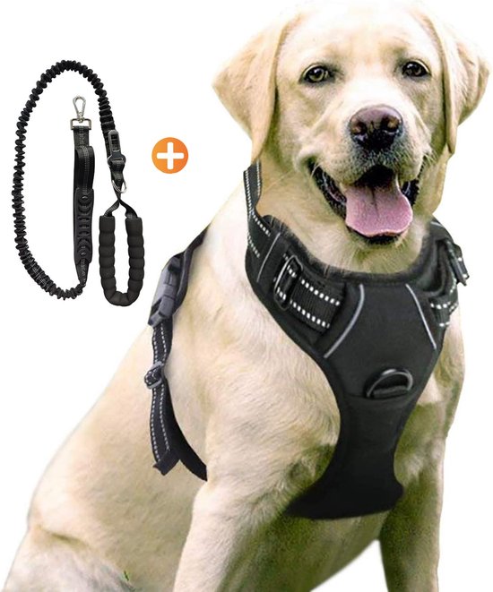 ACE Pets Easy Walk Hondentuig - Reflecterend Hondenharnas - Anti Trek Y Tuig Hond - Hondentuigje maat M