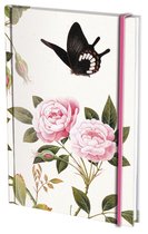 Bekking & Blitz - Notitieboek - A5 formaat - Met opbergvak - Kunst - Museum kunst - Rozen in bloei en in de knop - Roses in bud and bloom - The Fitzwilliam Museum Cambridge