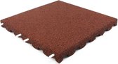 Rubberen tegels | 4 stuks | Per 1 m² | Rood | Dikte 4,5cm | 50x50cm