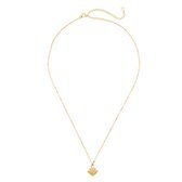 Dottilove - Rosa Ketting - Marmeren Hart Hanger - roestvrij staal - ketting - 14K Goud Verguld - Dames sieraden