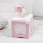spaarpot olifant roze met fotokader