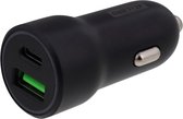 Snelle Autolader - USB 3.0 en USB-C - Voor iPhone / Apple / Samsung / Android - Snellader - Sigarettenaansteker Lader
