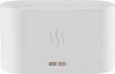 Diffuser Aromatherapie - 3D Vlammen Mist Luchtbevochtiger - Aroma Diffuser Luchtbevochtiger - Diffuser - Etherische Oliën - Wit