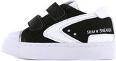 Sneakers | Jongens | Black White | Leer | Shoesme | Maat 28