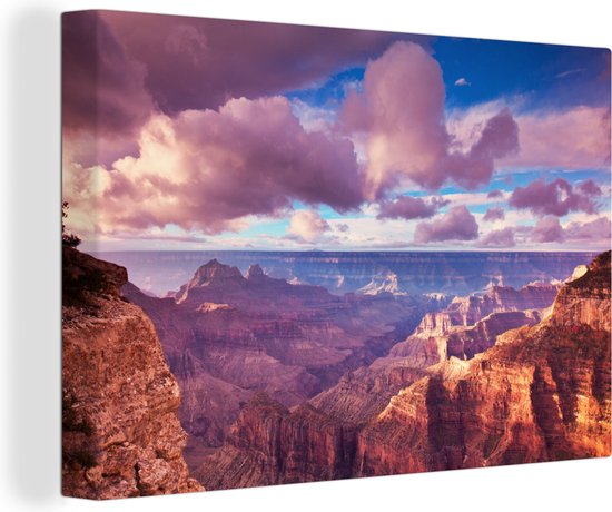 Canvas Schilderij Grand Canyon, Verenigde Staten - 60x40 cm - Wanddecoratie