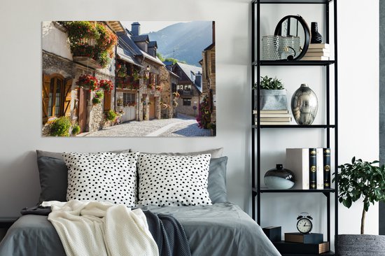 Toile Peinture Rue d'Espagne - 140x90 cm - Décoration murale